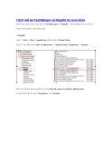 Cách mở lại TaskManger và Regedit bị virus khóa