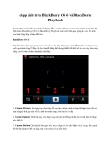 chụp ảnh trên BlackBerry OS 6 và BlackBerry PlayBook 
