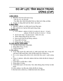 ĐO ÁP LỰC TĨNH MẠCH TRUNG ƯƠNG (CVP)  