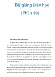Bài giảng Điện học (Phần 19)