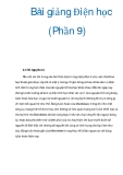 Bài giảng Điện học (Phần 9)  