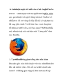 10 thủ thuật tuyệt vời nhất cho trình duyệt Firefox 