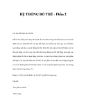 HỆ THỐNG BỔ THỂ (Phần 2)
