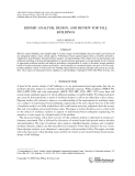 THE STRUCTURAL DESIGN OF TALL AND SPECIAL BUILDINGS