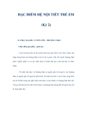ĐẶC ĐIỂM HỆ NỘI TIẾT TRẺ EM (Kỳ 2)