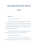 ĐẶC ĐIỂM HỆ NỘI TIẾT TRẺ EM (Kỳ 3)