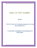 Đề tài: Thiết kế kỹ thuật lưới ô vuông xây dựng phục vụ thi công xây dựng công trình“ TỔ HỢP NHÀ Ở ĐA NĂNG 28 TẦNG LÀNG QUỐC TẾ THĂNG LONG”