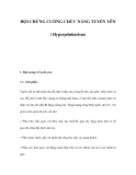 HỘI CHỨNG CƯỜNG CHỨC NĂNG TUYẾN YÊN ( Hyperpituitarism)   