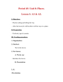 Giáo án Anh văn lớp 7 : Tên bài dạy : Period 45- Unit 8: Places. Lesson 1: A1 & A2.