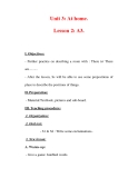 Giáo án Anh văn lớp 7 : Tên bài dạy : Unit 3: At home. Lesson 2: A3. 