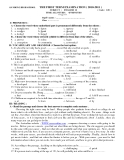 THE FIRST TERM EXAMINATION ( 2010-2011 ) SUBJECT : ENGLISH 12 TIME ALLOTTED 45 MINUTES 