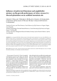 Báo cáo lâm nghiệp: "Influence of pulverized limestone and amphibolite mixture on the growth performance of Alnus incana (L.) Moench plantation on an acidified mountain site"