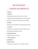 Giáo án Lịch sử lớp 7 : Tên bài dạy : BÀI TẬP LỊCH SỬ ( CHƯƠNG I & CHƯƠNG II ) 