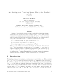 Báo cáo toán học: "An Analogue of Covering Space Theory for Ranked Posets"