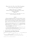 Báo cáo khoa học:When Can You Tile a Box With Translates of Two Given Rectangular Brick