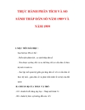 Giáo án Địa lý lớp 9 : Tên bài dạy : THỰC HÀNH PHÂN TÍCH VÀ SO SÁNH THÁP DÂN SỐ NĂM 1989 VÀ NĂM 1999 