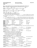 TEST OF ENGLISH - Mã đề: 001