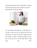 Chất dinh dưỡng thiết yếu cho bà Bầu 