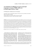 Báo cáo lâm nghiệp: " An estimation of willingness to pay for asparagus (Asparagus racemosus Willd.) collectors in Makawanpur District, Nepal"
