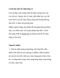 Cách thu nhỏ lỗ chân lông to 