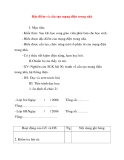 Giáo án Công Nghệ lớp 8: Đặc điểm và cấu tạo mạng điện trong nhà