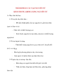 Giáo án Hóa Học lớp 10: THÀNH PHẦN CẤU TẠO NGUYÊN TỬ KÍCH THƯỚC, KHỐI LƯỢNG NGUYÊN TỬ 