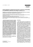 Báo cáo khoa học: "Topical application of epidermal growth factor accelerates wound healing by myofibroblast proliferation and collagen synthesis in rat"