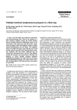 Báo cáo khoa học: " Multiple intestinal lymphomatous polyposis in a Jindo dog"