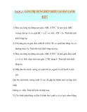 Giáo án Hình Học lớp 10: DẠNG 1: LĂNG TRỤ ĐỨNG BIẾT CHIÊU CAO HAY CẠNH ĐÁY 