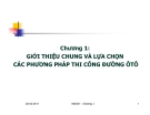 XÂY DỰNG ĐƯỜNG - CHƯƠNG 1