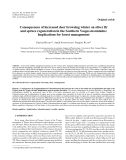 Báo cáo lâm nghiệp: " Consequences of increased deer browsing winter on silver fir and spruce regeneration in the Southern Vosges mountains: Implications for forest management"