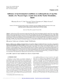 Báo cáo lâm nghiệp: " Influence of environmental conditions on radial patterns of sap flux density of a 70-year Fagus crenata trees in the Naeba Mountains, Japan"