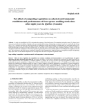 Báo cáo lâm nghiệp:"Net effect of competing vegetation on selected environmental conditions and performance of four spruce seedling stock sizes after eight years in Québec (Canada)"