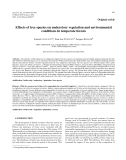 Báo cáo lâm nghiệp: " Effects of tree species on understory vegetation and environmental conditions in temperate forests."