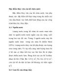 Đặc điểm thủy văn của hồ chứa nước