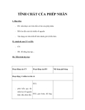 GIÁO ÁN TOÁN 6: TÍNH CHẤT CỦA PHÉP NHÂN 