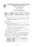 Đề thi olympic tin học sinh viên lần thứ 16