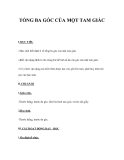 TỔNG BA GÓC CỦA MỘT TAM GIÁC 