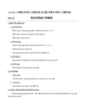  PHƯƠNG TRÌNH & HỆ PHƯƠNG TRÌNH PHƯƠNG TRÌNH