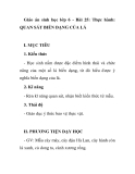 Giáo án sinh học lớp 6 - Bài 25: Thực hành: QUAN SÁT BIẾN DẠNG CỦA LÁ 