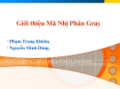 Giới thiệu Mã Nhị Phân Gray