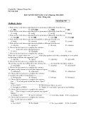 BÀI TẬP BỔ TRỢ NÂNG CAO (Năm học 2010-2011) Môn : Tiếng Anh Mã đề thi: 987