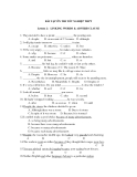 BÀI TẬP ÔN THI TỐT NGHIỆP THPT Lesson 2: LINKING WORDS & ADVERB CLAUSE 