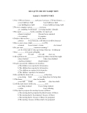 BÀI TẬP ÔN THI TỐT NGHIỆP THPT Lesson 3: PASSIVE VOICE 