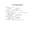 BÀI TẬP ÔN THI TỐT NGHIỆP THPT Lesson 6: REPORTED SPEECH 