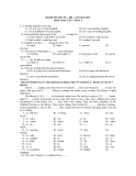 BỘ ĐỀ ÔN THI TN – ĐH – CĐ NĂM 2011 MÔN ANH VĂN – TEST 2 