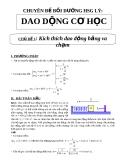 CHUYÊN ĐỀ BỒI DƯỠNG HSG LÝ:  DAO DỘNG CƠ HỌC