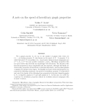 Báo cáo toán học: " A note on the speed of hereditary graph properties"