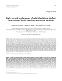 Báo cáo khoa học: " Early growth performance of salal (Gaultheria shallon) from various North American west-coast locations"