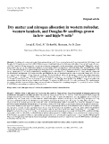 Báo cáo toán học: "Dry matter and nitrogen allocation in western redcedar, western hemlock, a"